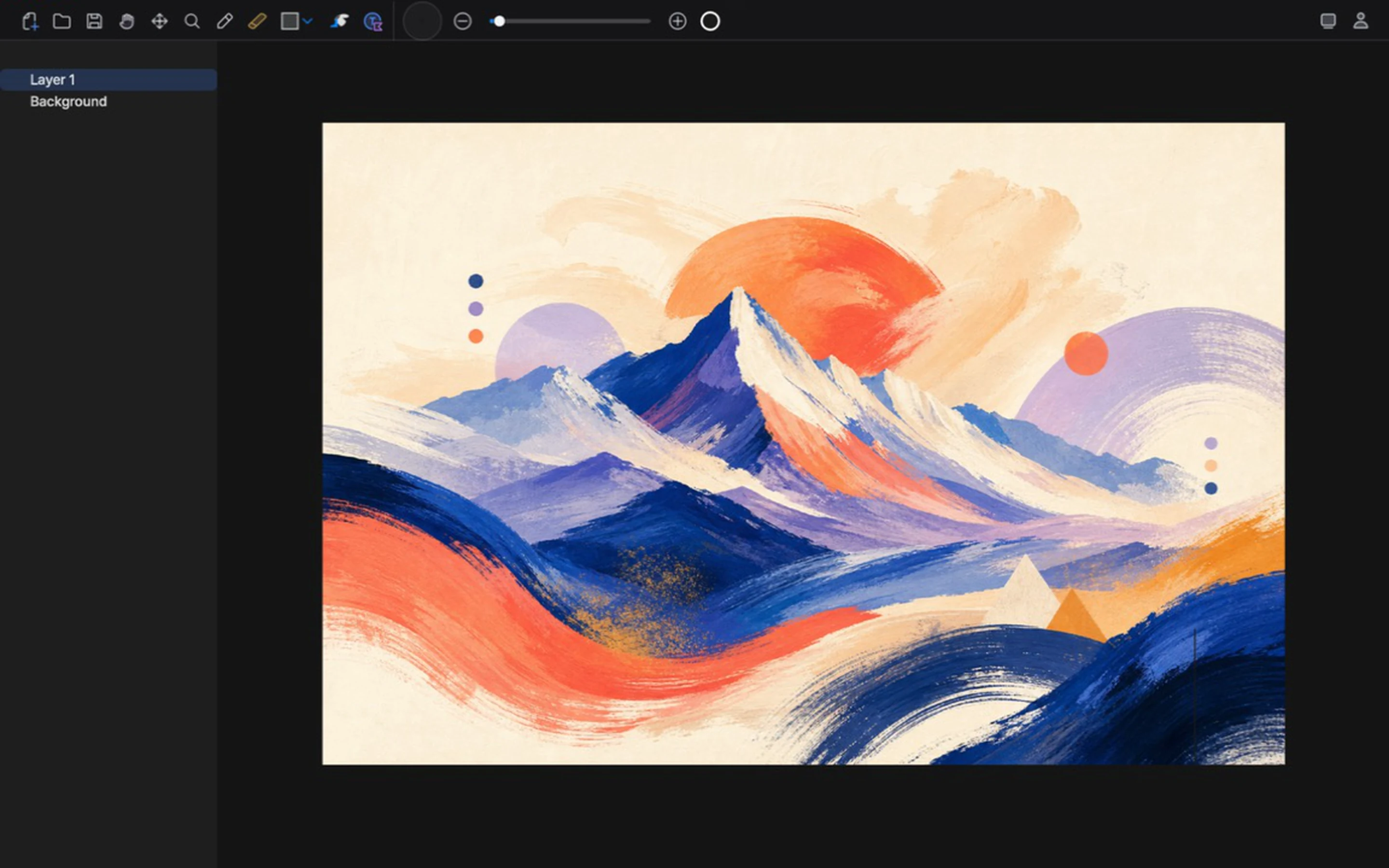 Vincent 6 main editor with a compact toolbar, presentation button, and profile entry point