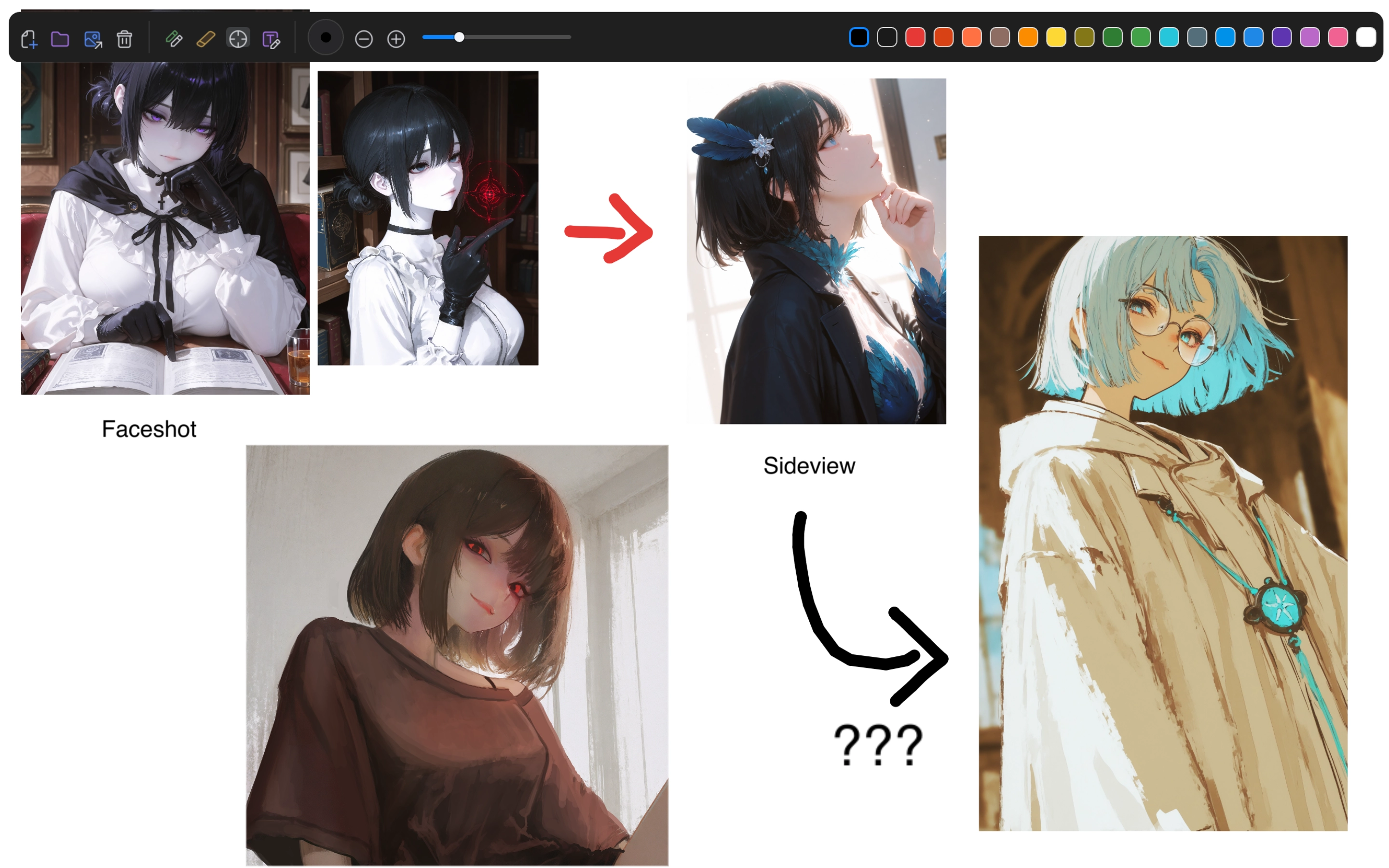 Vincent editing workspace