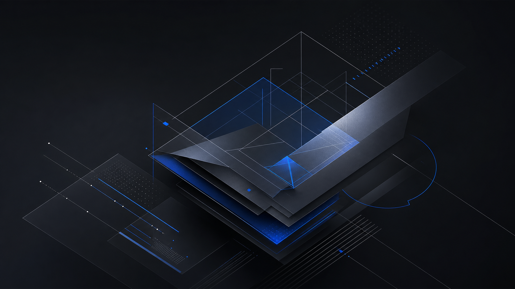Geometry technical archive made of layered dark planes